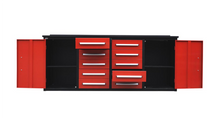 Load image into Gallery viewer, 10 DRAW, 2 CUPBOARD RED WORK BENCH! AVAILABLE NOW!