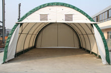 Load image into Gallery viewer, 6.15m long x 6.15m WIDE STORAGE SHED/GARAGE/SHELTER**AVAILABLE NOW BUT LIMITED STOCK!!
