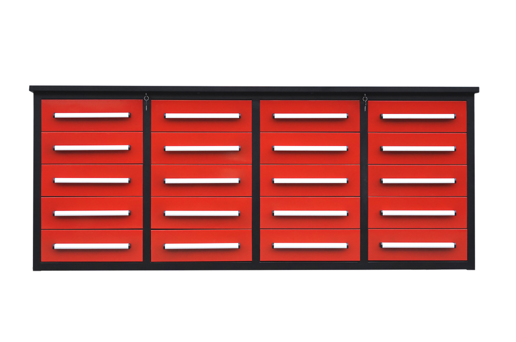 20 DRAW RED WORK BENCH - AVAILABLE NOW!