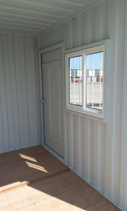 9FT A GRADE SHIPPING CONTAINER WITH SINGLE ENTRY DOOR & WINDOW