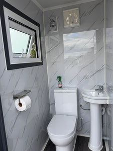 DOUBLE TOILET WITH BASIN -AVAILABLE NOW!