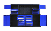 Load image into Gallery viewer, 18 DRAW 4 CUPBOARD BLUE WORK BENCH - AVAILABLE NOW!
