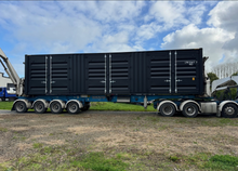 Load image into Gallery viewer, 40FT H/C 3 SIDE DOOR NEW BUILD SHIPPING CONTAINER ****BLACK, SINGLE TRIP,NEW****
